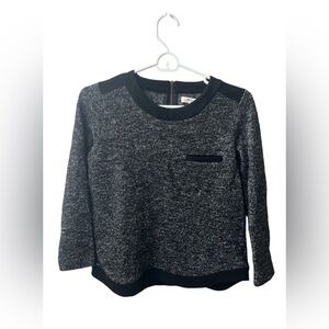Madewell Black and White Wool Knitted Long Sleeve Size XS